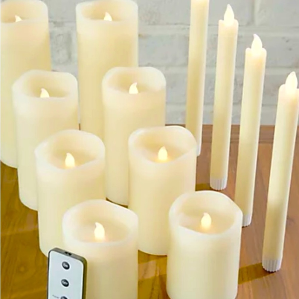Home Reflections 12pc Ultimate Flameless Candle Set NWOT